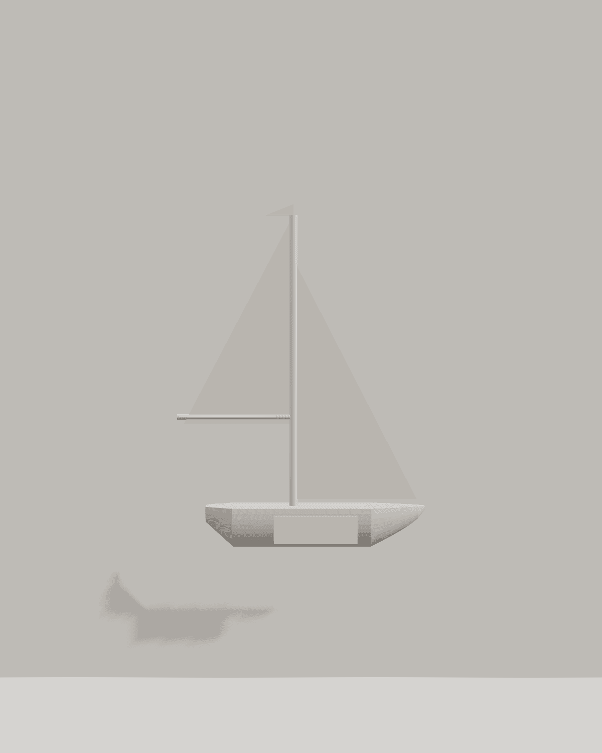 Sailboat Wall Art – front view