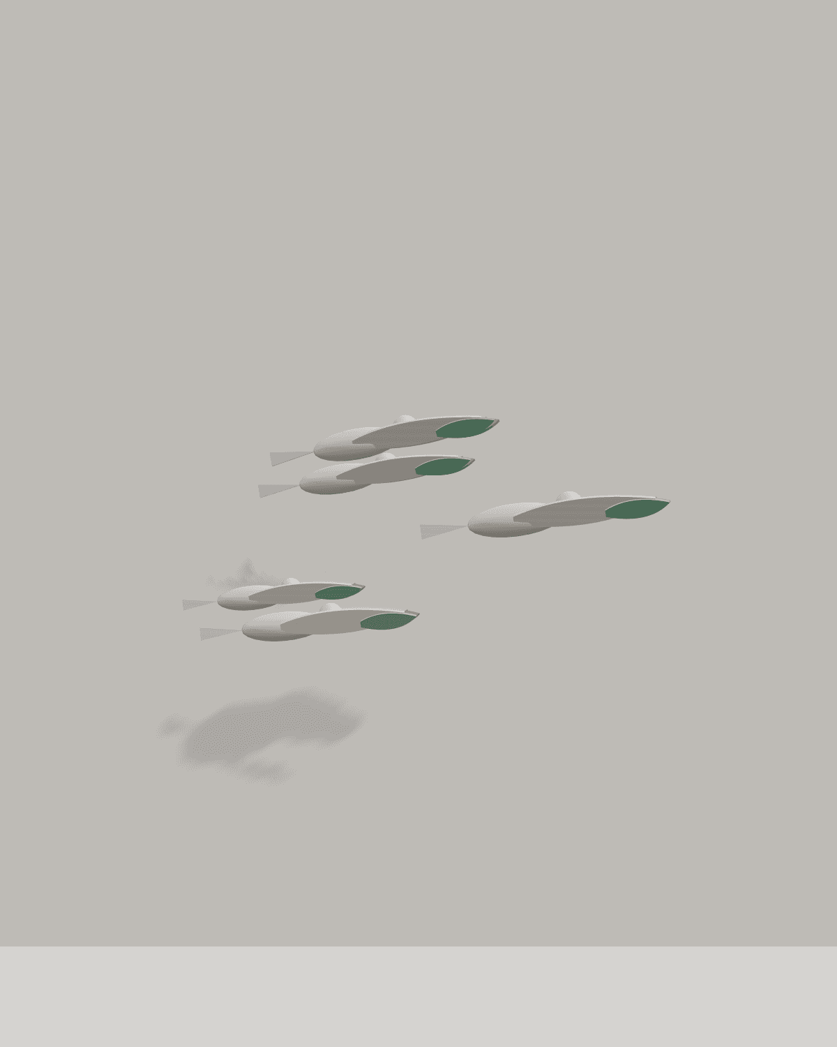 Flying Birds Wall Art – front view