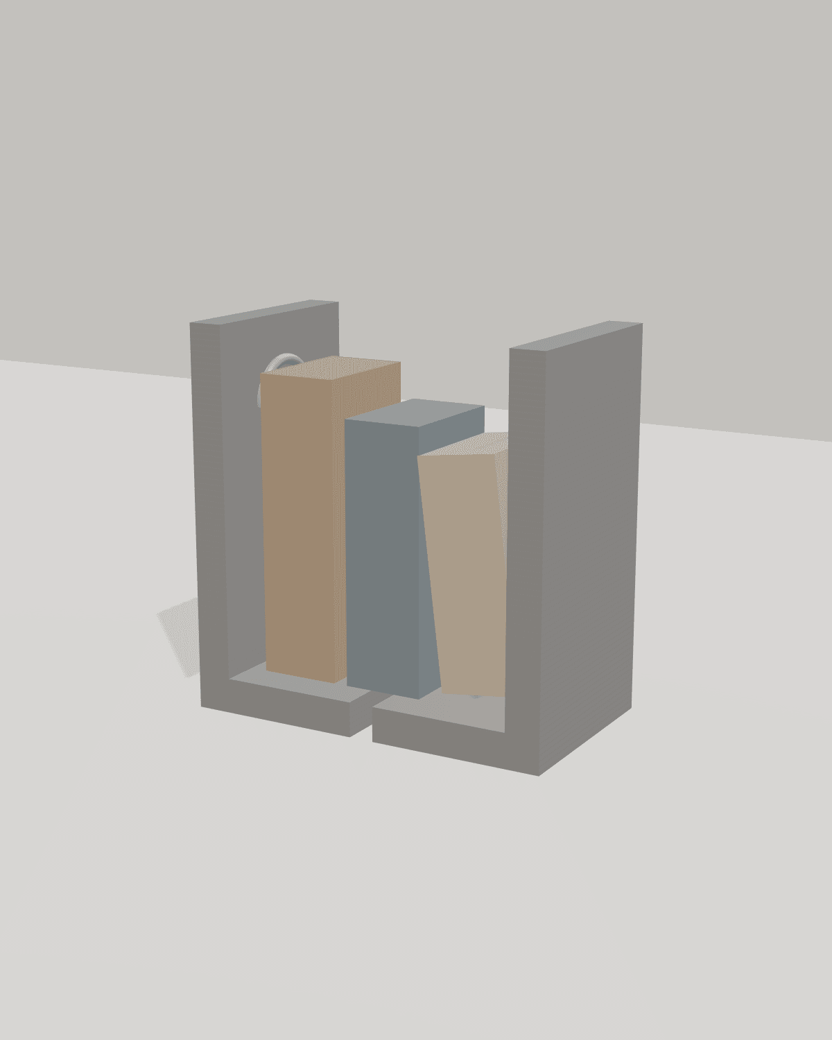 Brutalist Bookends