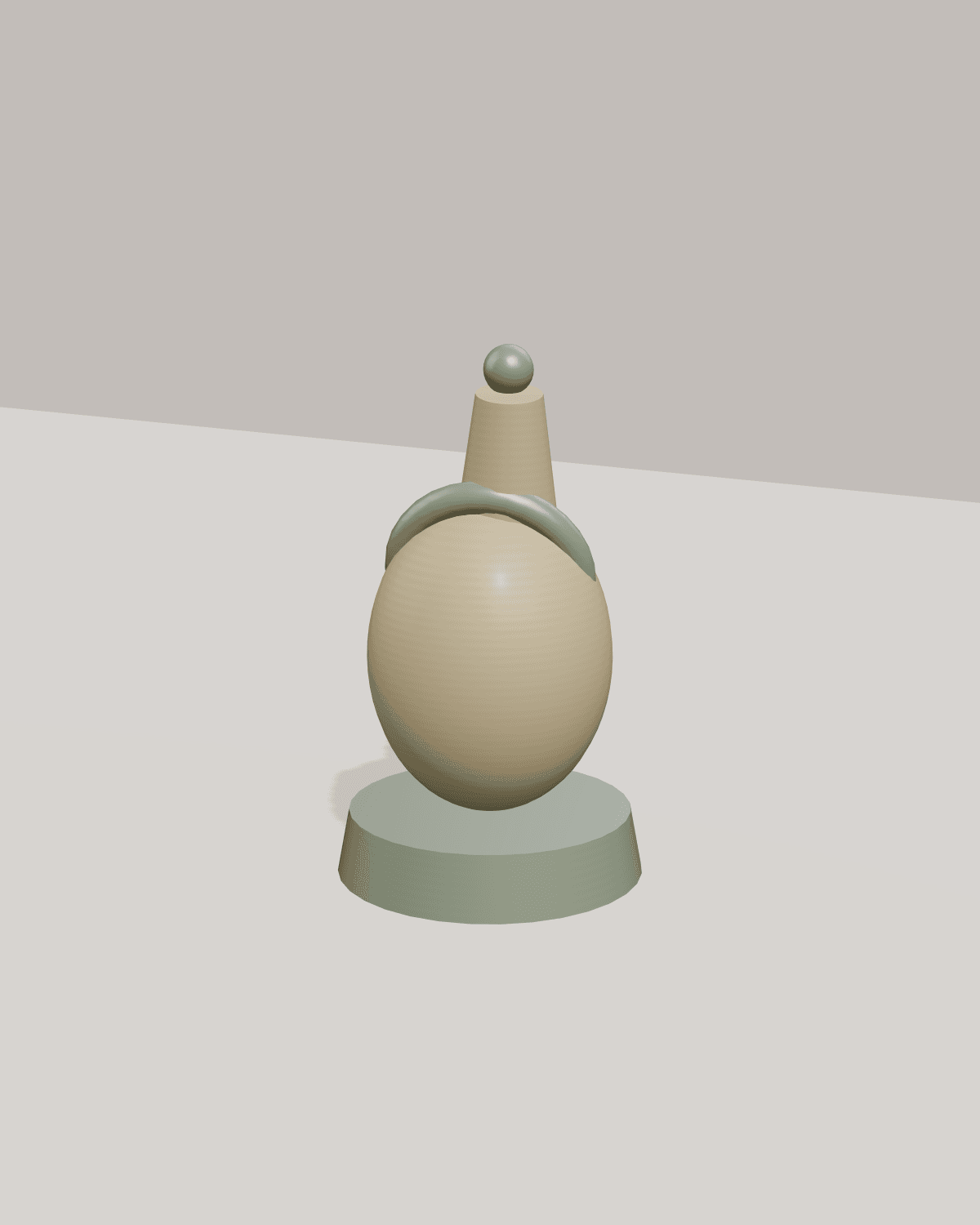 Stillness Sculpture, studio view 1
