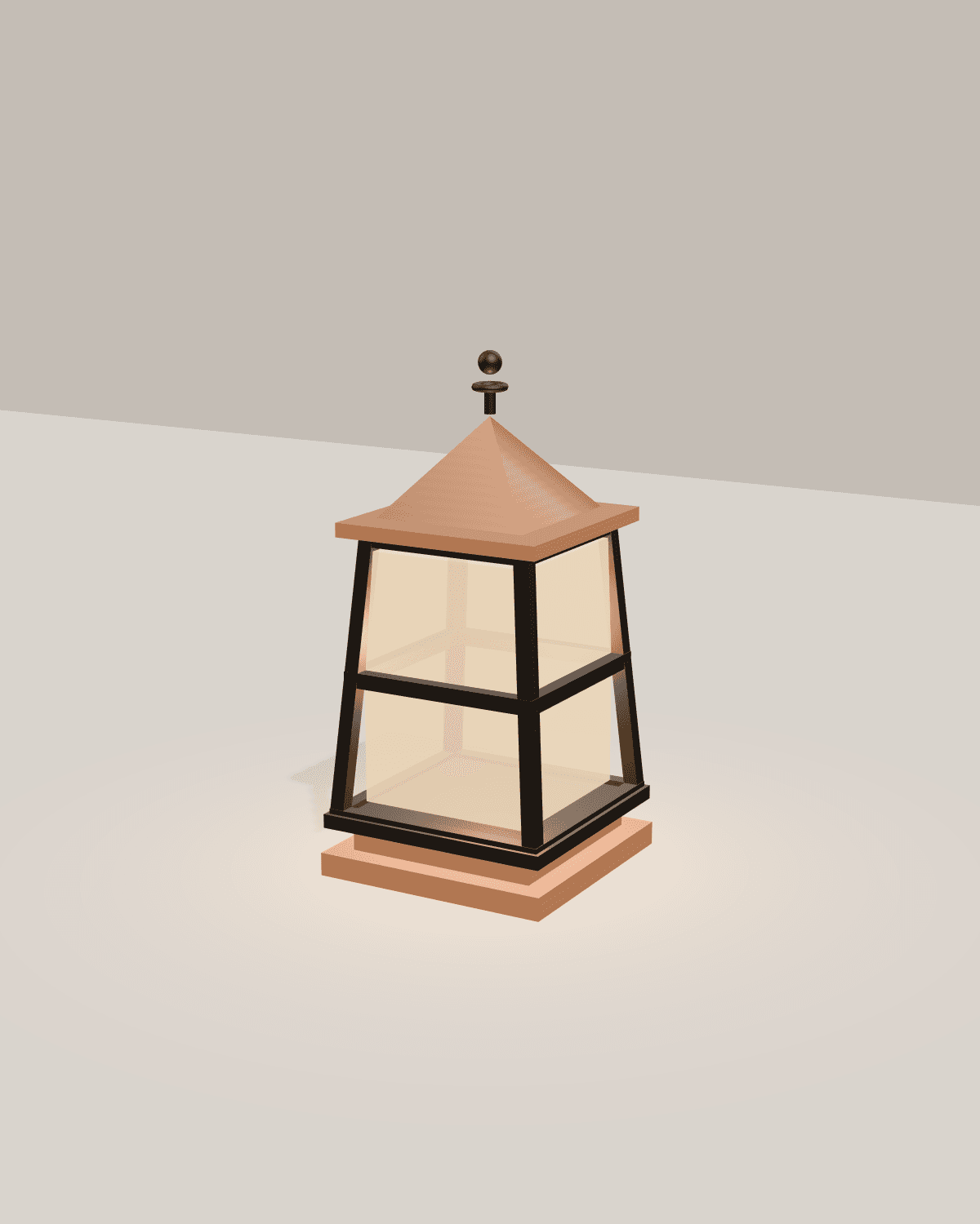 Hacienda Lantern Lamp, studio view 1