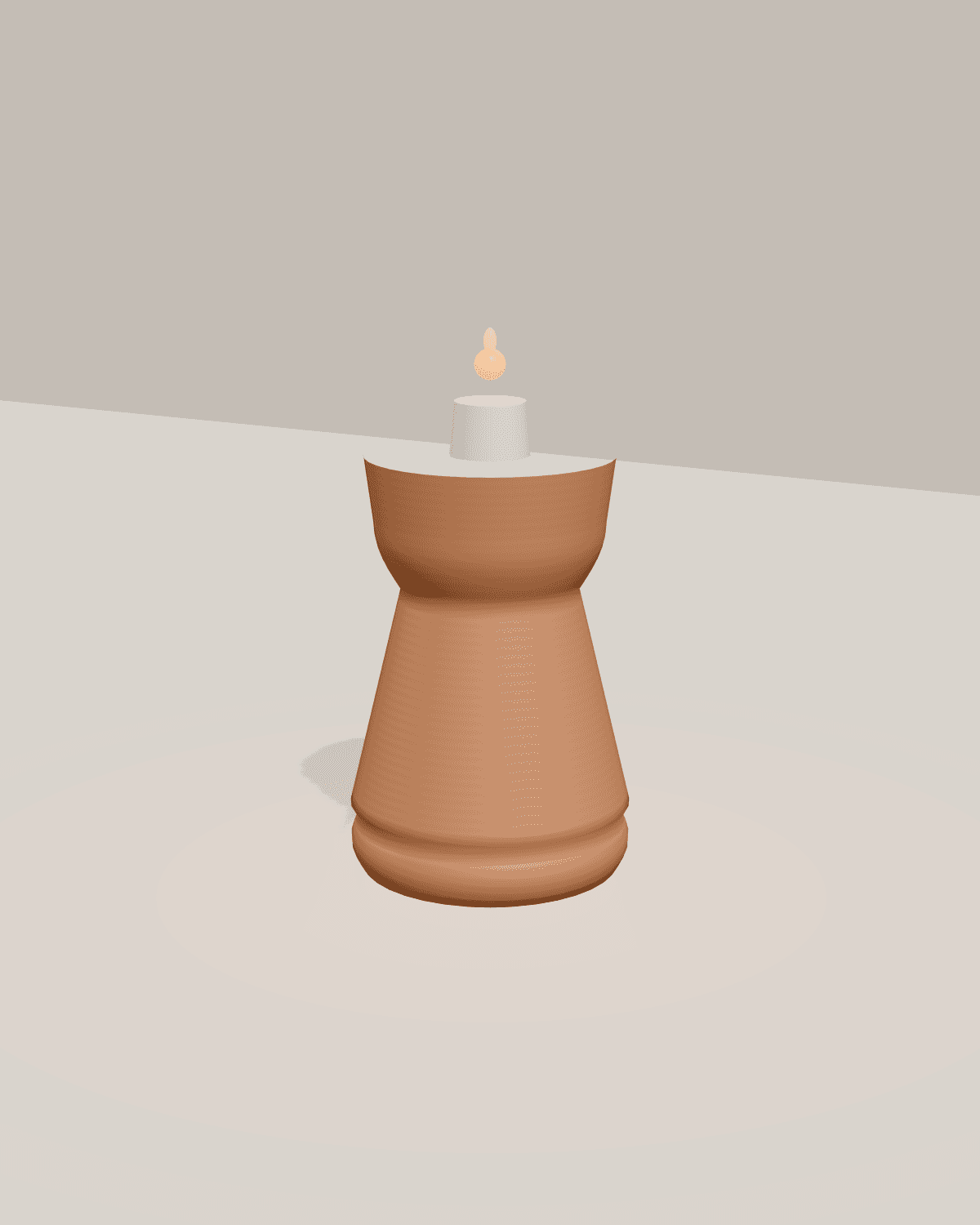 Wrought Scroll Candle Holders, studio view 1