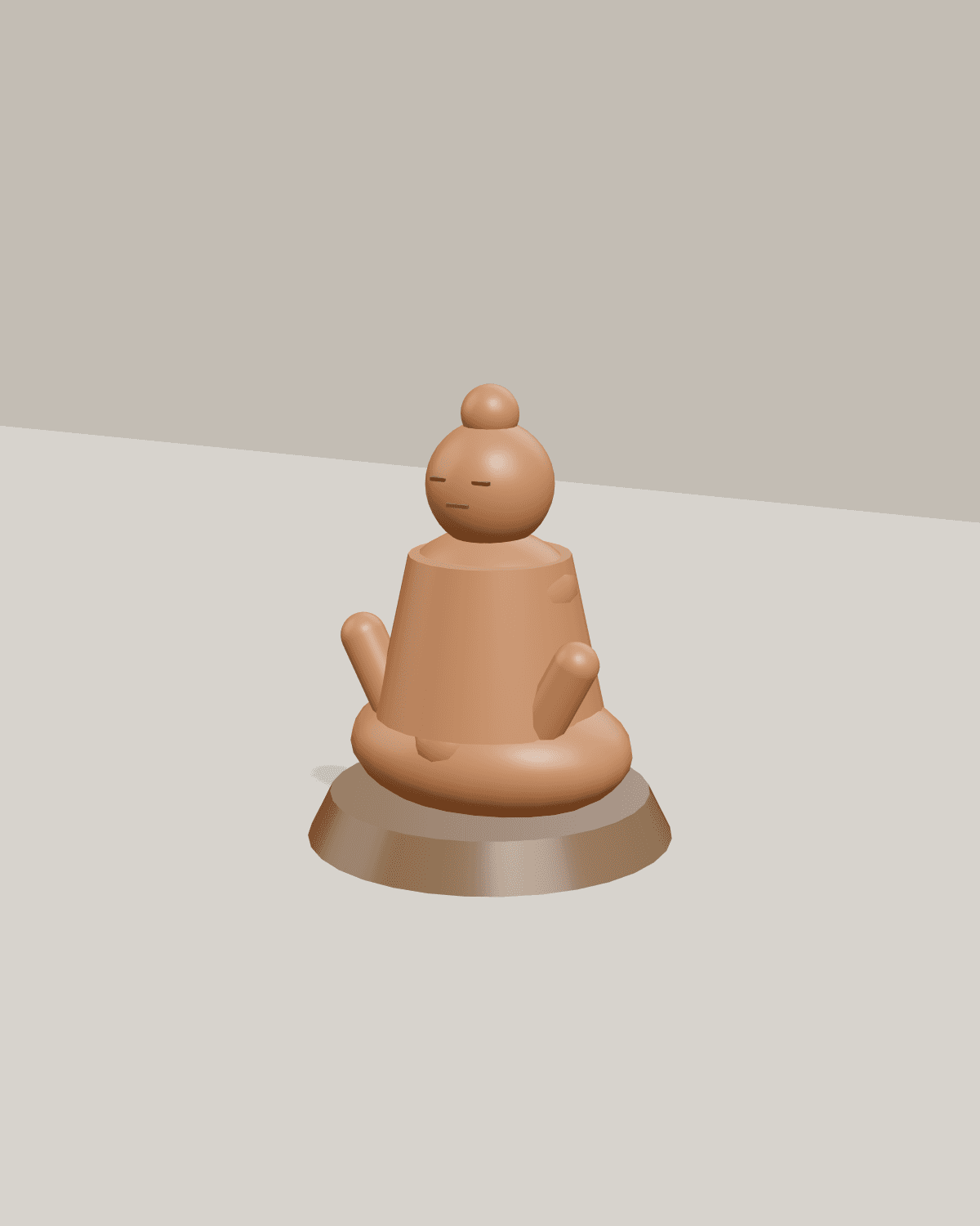 Serenity Buddha, studio view 1