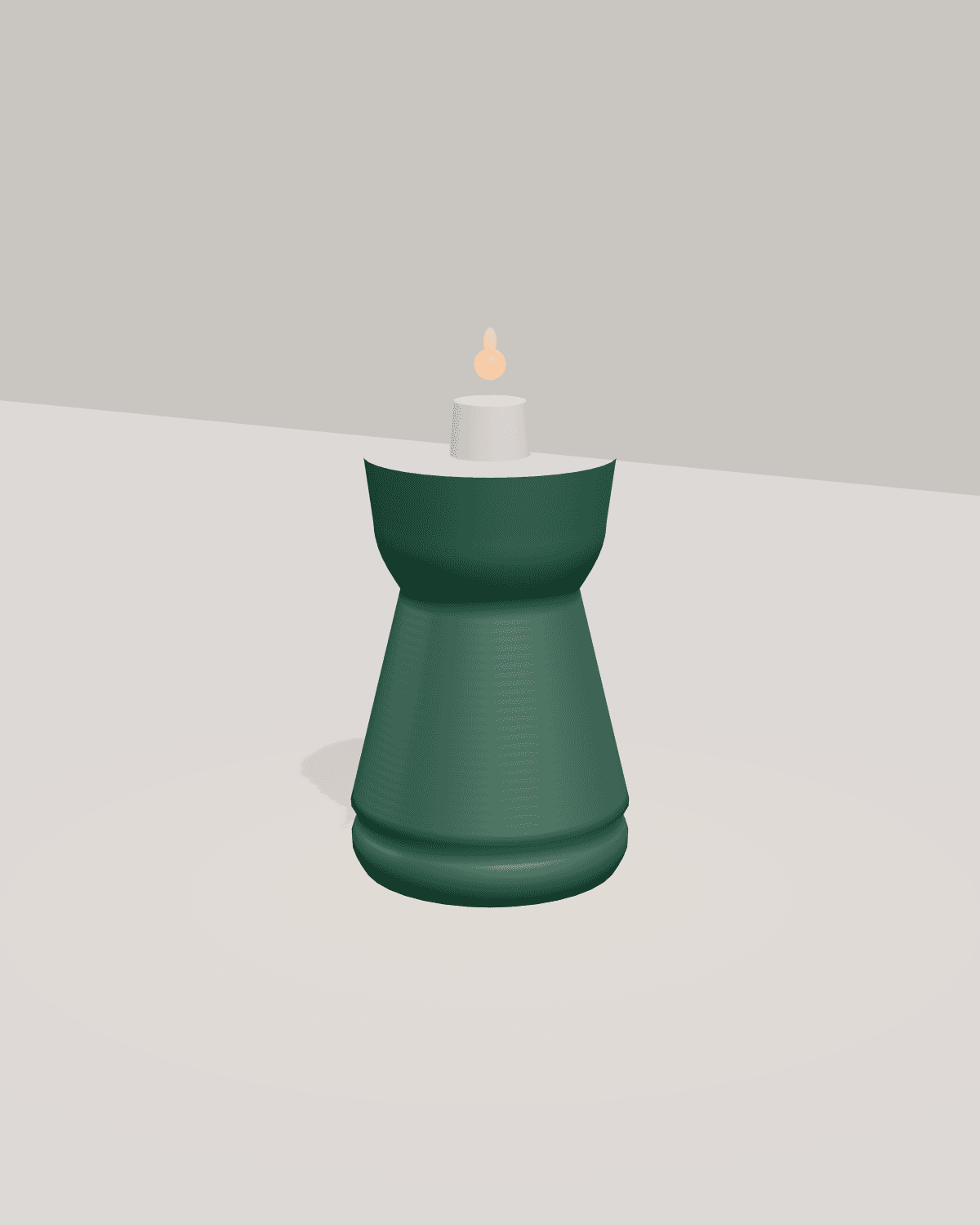 Firefly candle holder styled for a bedroom