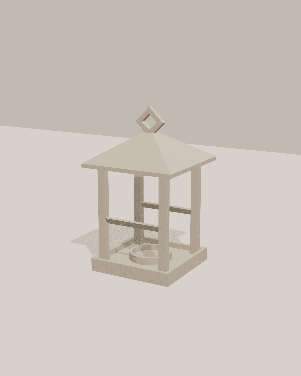 Lantern porch lamp styled for a patio